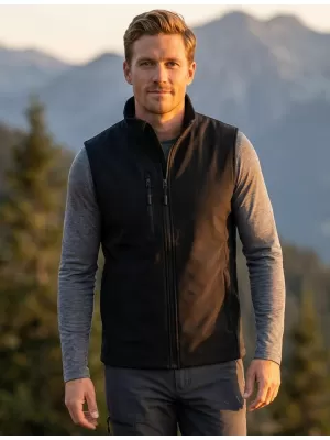 Moški softshell telovnik ALTISPORT NoPrint NP/ALM865 ČRNA