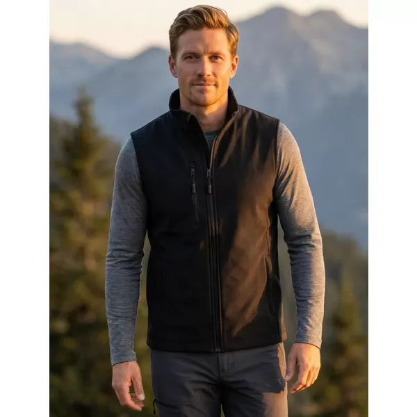  Moški softshell telovnik ALTISPORT NoPrint NP/ALM865 ČRNA 
