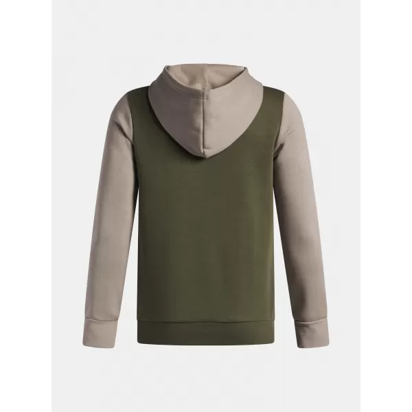  Fantovski pulover UNDER ARMOUR UA RIVAL FLC CBLCK GRPHC HD 6004994-390 ZELENA 