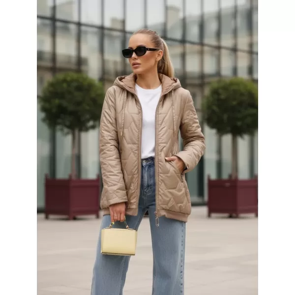  Ženska jakna DSTREET TY5547 KARAMELA 