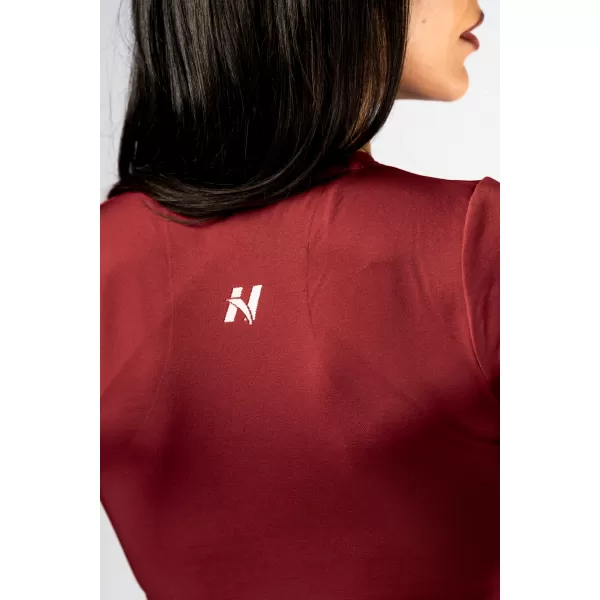  Brezšiven crop top s kratkimi rokavi POWER 891 RED Nebbia 