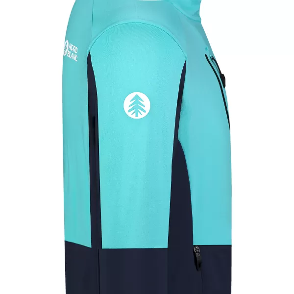  Moški powerfleece pulover NORDBLANC GROAN NBWFM8282 SVETLO MODRA 