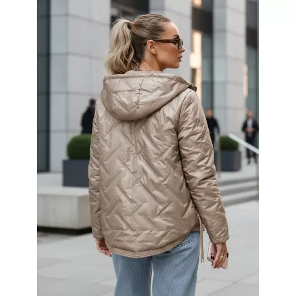  Ženska jakna DSTREET TY5633 KARAMELA 