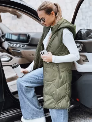 Ženski plašč DSTREET TY5264 ZELENA