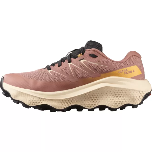  Ženski čevlji SALOMON ULTRA FLOW 2 GTX W L47884500 BURLWOOD/NEŽNA BRESKEV/TOPLA MARELICA 