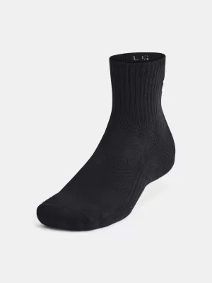 Nogavice UNDER ARMOUR UNISEX UA TC QTR (3 PÁRY) 1386372-001 ČRNA