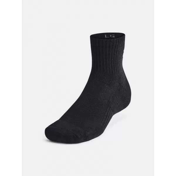  Nogavice UNDER ARMOUR UNISEX UA TC QTR (3 PÁRY) 1386372-001 ČRNA 