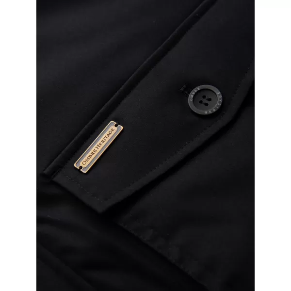  Moška parka OMBRE OM-JAPJ-0287 ČRNA 