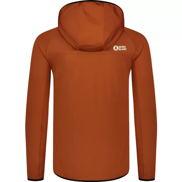  Moški powerfleece pulover NORDBLANC CREEK NBWFM8280 RJAVA 