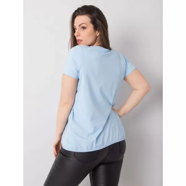  Ženska majica s kratkimi rokavi BASIC FEEL GOOD RV-TS-6320.85P SVETLO MODRA 
