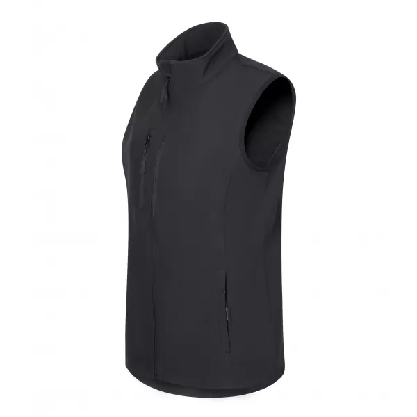 Ženski softshell telovnik ALTISPORT NoPrint NP/ALW965 EBENOVINASTO SIVA 