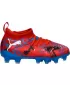 Otroški čevlji PUMA FUTURE 8 MATCH PLAY FG/AG JR 108750-01 RDEČE/ČRNE/MODRE/ROZA SLIKOVNE PIKE