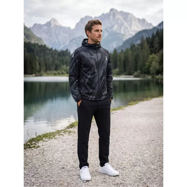  Moška vrhunska softshell jakna ALTISPORT VOJ/ALM072JACK01 ČRNA 