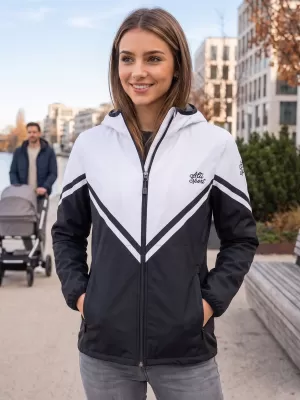 Ženska vrhunska softshell jakna ALTISPORT VOJ/ALW101JACK01 ČRNO-BELO