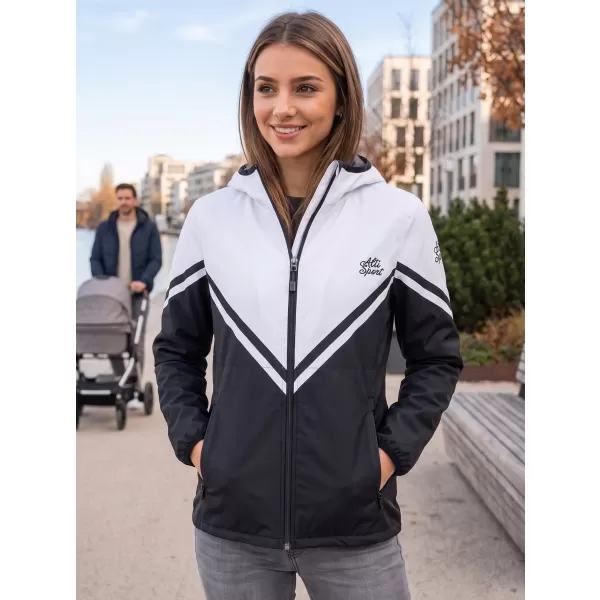  Ženska vrhunska softshell jakna ALTISPORT VOJ/ALW101JACK01 ČRNO-BELO 