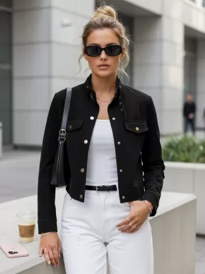 Ženska jakna DSTREET TY5668 ČRNA
