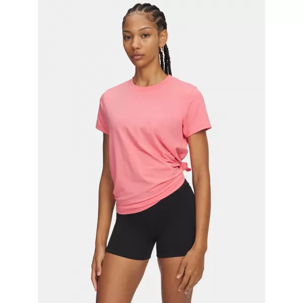  Ženska majica s kratkimi rokavi UNDER ARMOUR UA RIVAL CORE SS 1383648-601 ROZA 