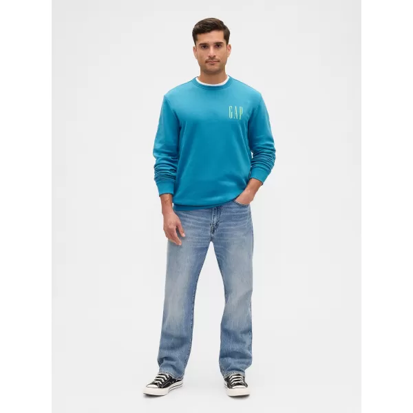  Moški pulover GAP LOGO SWEATSHIRT 645634-17 MODROZELENA SKRILAVEC 