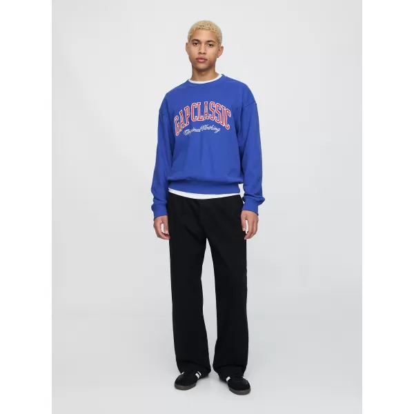  Moški pulover GAP CLASSIC LOGO SWEATSHIRT 744748-02 BLEŠČEČE MODRA 