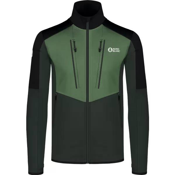  Moški powerfleece pulover NORDBLANC GROAN NBWFM8282 TEMNO ZELENA 