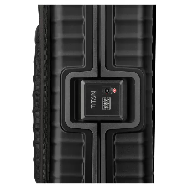  Kovček TITAN Overseas S Front pocket NOČNA SENKA ČRNA 