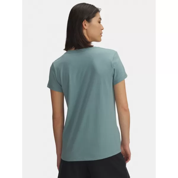  Ženska majica s kratkimi rokavi UNDER ARMOUR UA LOGO SS 1356305-323 ZELENA 