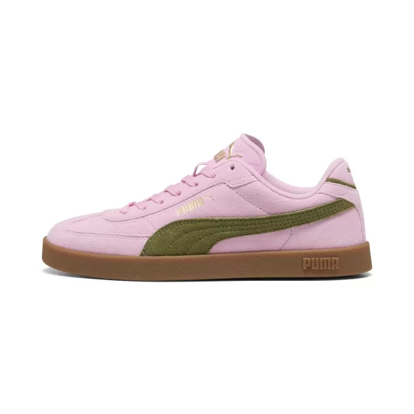  Škornji PUMA CLUB II ERA SUEDE 400717_31 ROZA ŠIMER/OLIVNO ZELENA 