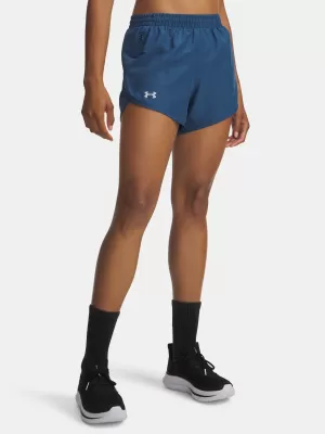 Ženske kratke hlače UNDER ARMOUR UA FLY BY 3'' SHORTS 1382438-498 MODRA