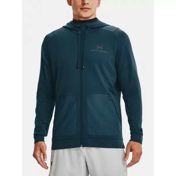 Moški pulover UNDER ARMOUR RUSH ALL PURPOSE FZ HD MODRA 
