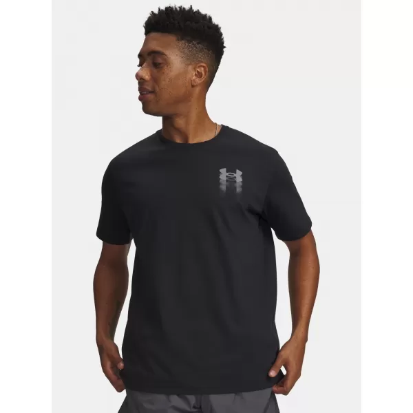  Moška majica s kratkimi rokavi UNDER ARMOUR M BLUR LOGO SS 6009245-001 ČRNA 