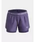 Dekliške kratke hlače UNDER ARMOUR UA TECH PLAY UP 2N1 SHORT 6004985-520 VIJOLIČNA