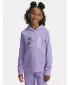 Pulover za deklico UNDER ARMOUR UA RIVAL FLC SHIMMER HDY 6004118-538 VIJOLIČNA