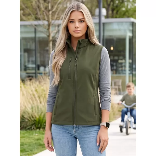  Ženski softshell telovnik ALTISPORT NoPrint NP/ALW965 VOJAŠKI 