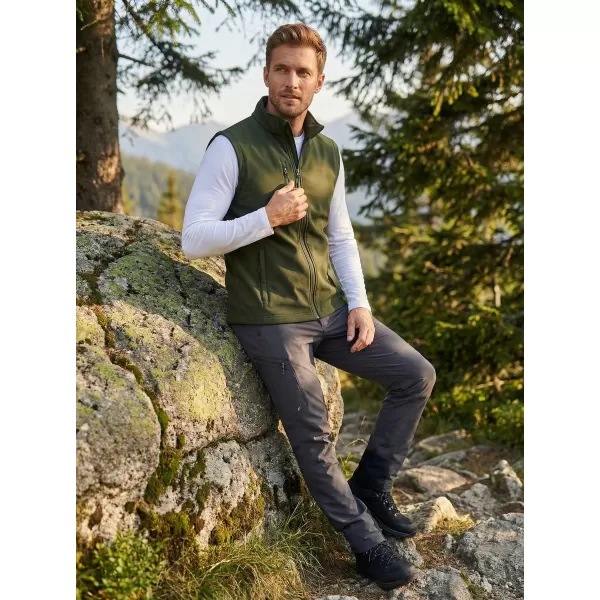  Moški softshell telovnik ALTISPORT NoPrint NP/ALM865 VOJAŠKI 