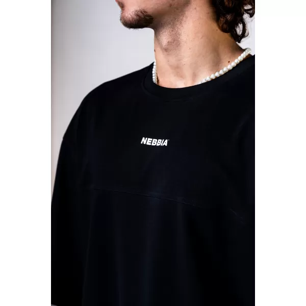  Oversized majica s kratkimi rokavi POWER 898 BLACK Nebbia 