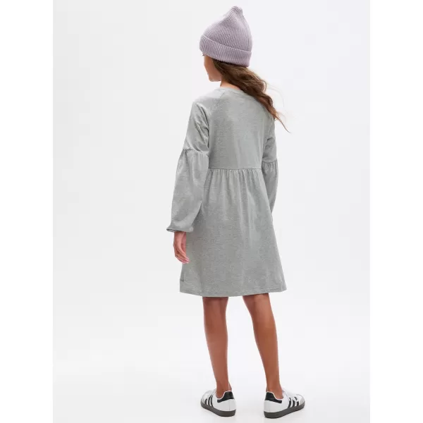 Otroška oblačila GAP LOGO DRESS 793146-01 SVETLO HEATHER SIVA 