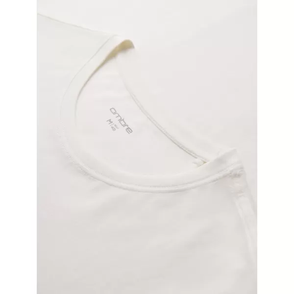  Moška majica s kratkimi rokavi OMBRE OM-TSPT-0246 BELA 