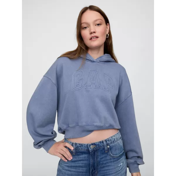  Ženski pulover GAP LOGO PULLOVER HOODIE 746918-01 BAINBRIDGE MODRA 