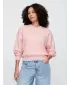 Ženski pulover GAP LOGO WEDGE NECK SWEATSHIRT 714869-01 MEGLENA VRTNICA