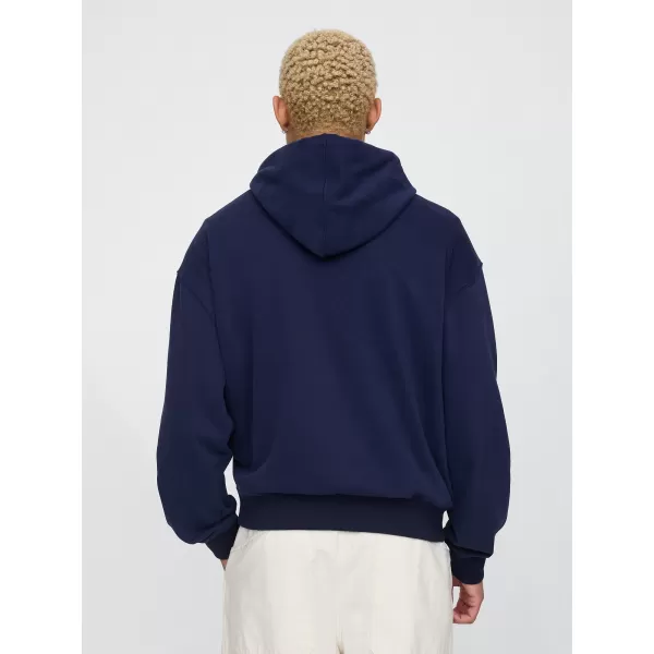  Moški pulover GAP LOGO PULLOVER HOODIE 744731-00 MORNARIŠKA UNIFORMA 