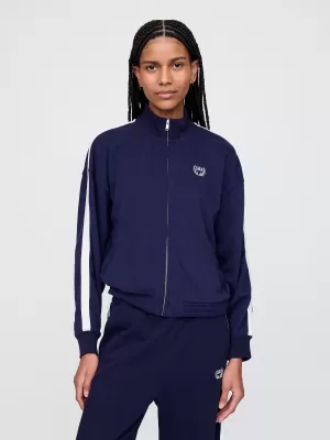 Ženska jakna GAP LOGO FULLZIP JACKET 732240-01 MORNARIŠKA UNIFORMA