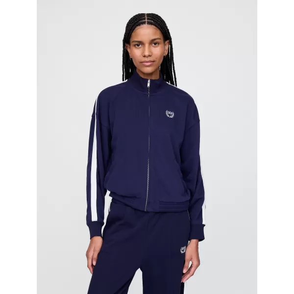  Ženska jakna GAP LOGO FULLZIP JACKET 732240-01 MORNARIŠKA UNIFORMA 