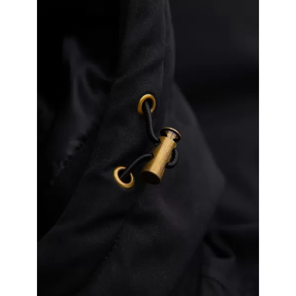  Moška parka OMBRE OM-JAPJ-0287 ČRNA 