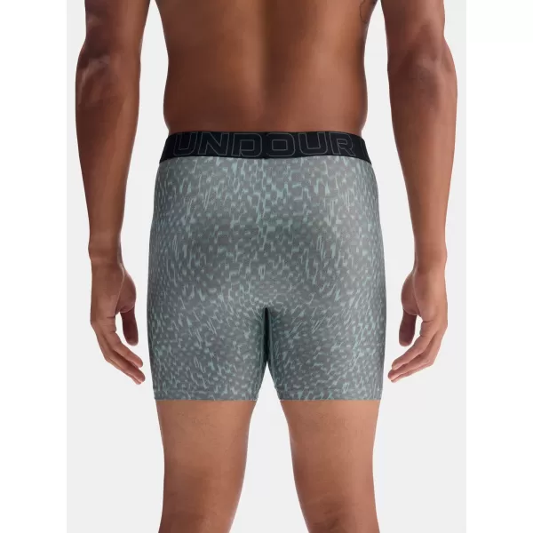  Moške boksarice UNDER ARMOUR UA PERFORMANCE TECH - PRINT 6IN - 1PK 1383875-477 MODRA 