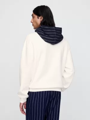 Moški pulover GAP LOGO HOODIE PULLOVER 645967-02 NOVO UMAZANO BELO
