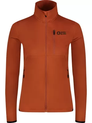 Ženski powerfleece pulover NORDBLANC SEDGE NBWFL8291 RJAVA