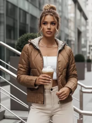 Ženska jakna DSTREET TY4206 RJAVA