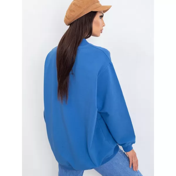  Ženski pulover BASIC FEEL GOOD RV-BL-5185.73P TEMNO MODRA 