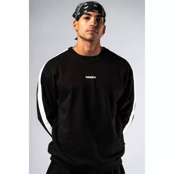  Pulover s kapuco sproščenega kroja POWER 903 BLACK Nebbia 