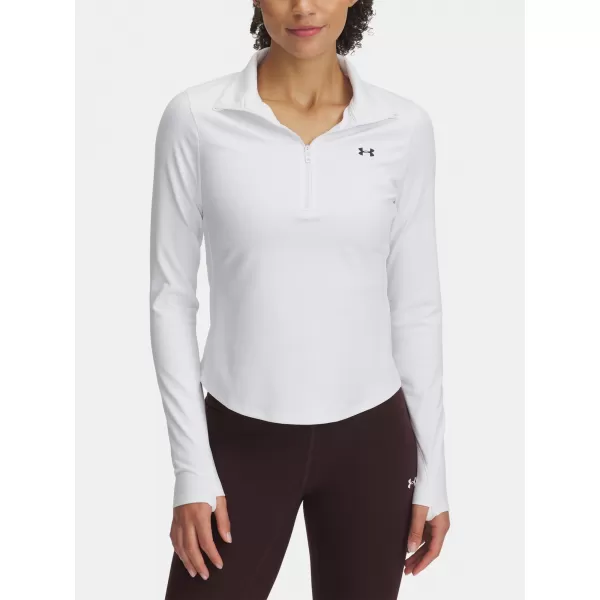  Ženska majica s kratkimi rokavi UNDER ARMOUR MOTION 1/2 ZIP EMEA 6001618-100 BELA 